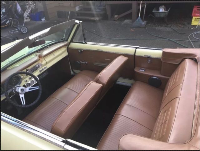 1963 yellow Chevrolet Nova 2 door convertible