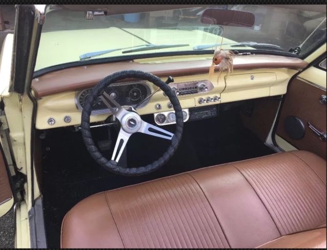 1963 yellow Chevrolet Nova 2 door convertible