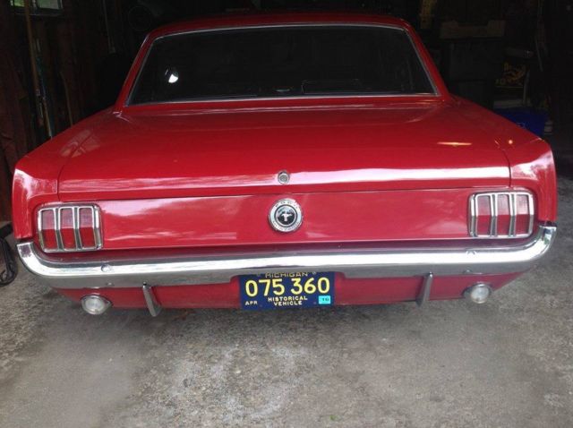 1965 Red Ford Mustang Coupe
