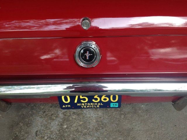 1965 Red Ford Mustang Coupe