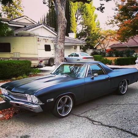 1968 Black Chevrolet El Camino