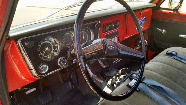 1972 Orange Chevrolet C-10 Standard Cab Pickup