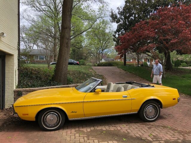 1972 Yellow Ford Mustang Convertible