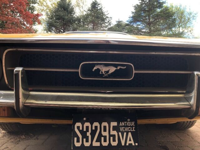 1972 Yellow Ford Mustang Convertible