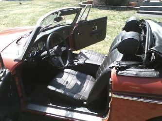 1976 Red MG MGB Convertible