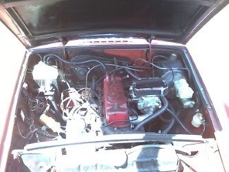 1976 Red MG MGB Convertible