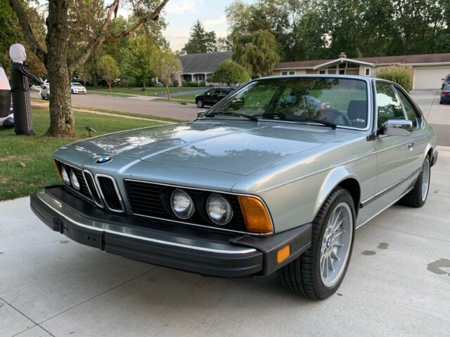 1984 Blue BMW 6-Series Coupe