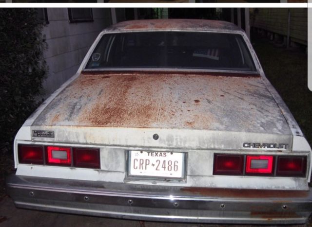 1985 White Chevrolet Other Sedan