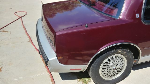 1988 Burgundy Oldsmobile Toronado