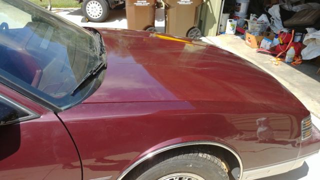 1988 Burgundy Oldsmobile Toronado