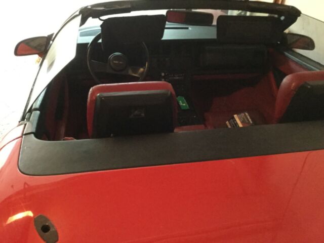1989 Red Chevrolet Corvette Convertible