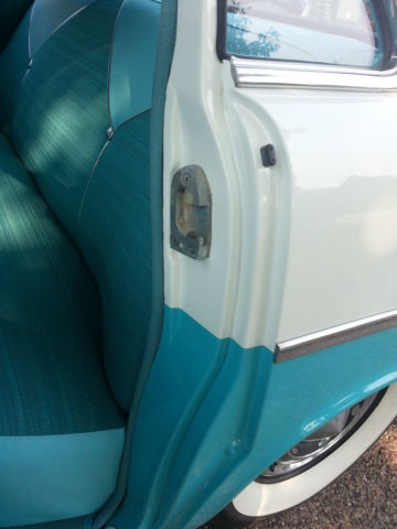 1956 turquoise & white Chevrolet Bel Air/150/210 Sedan
