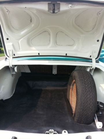 1956 turquoise & white Chevrolet Bel Air/150/210 Sedan