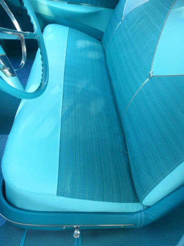 1956 turquoise & white Chevrolet Bel Air/150/210 Sedan