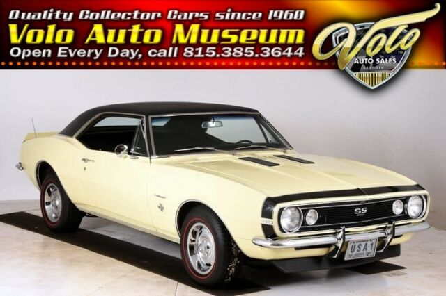 1967 Yellow Chevrolet Camaro Hardtop