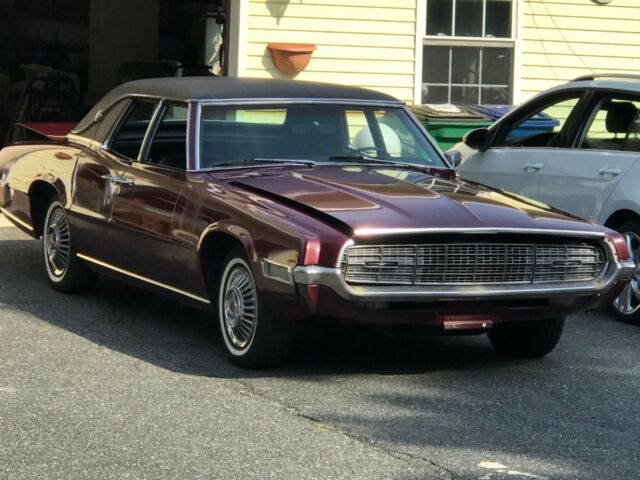 1968 Burgundy Ford Thunderbird Sedan