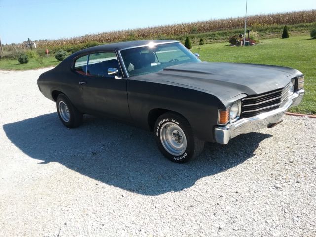 1972 Black primer Chevrolet Chevelle Coupe