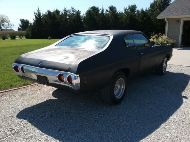 1972 Black primer Chevrolet Chevelle Coupe