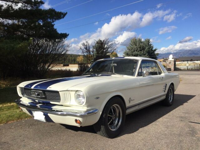 1966 White Ford Mustang Coupe