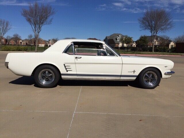 1966 White Ford Mustang Coupe
