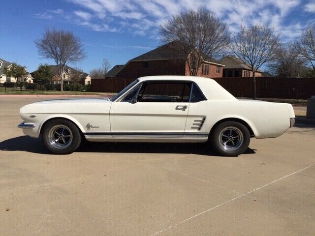 1966 White Ford Mustang Coupe