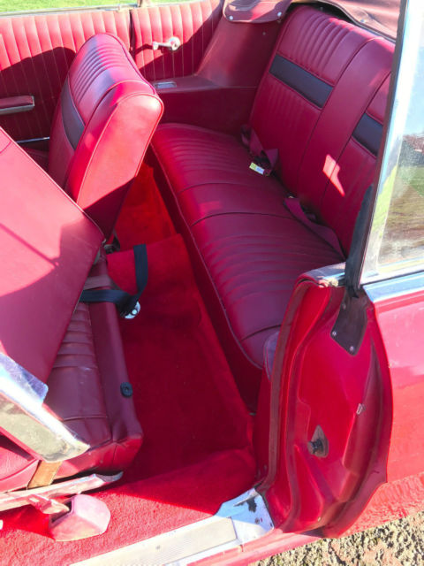 1967 Red Ford Galaxie Convertible