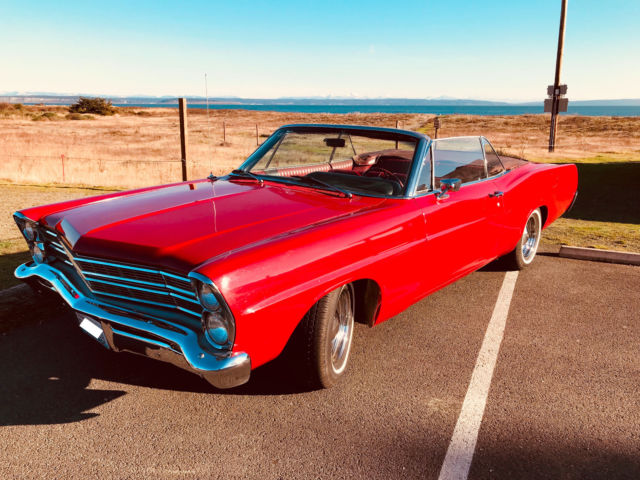 1967 Red Ford Galaxie Convertible