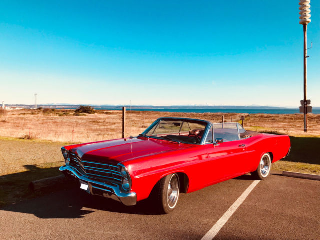 1967 Red Ford Galaxie Convertible