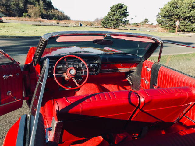 1967 Red Ford Galaxie Convertible