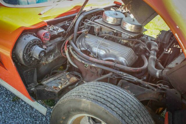 1964 Orange Chevrolet Corvette Coupe