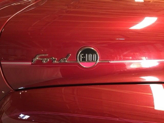 1955 Red Ford F-100 short bed