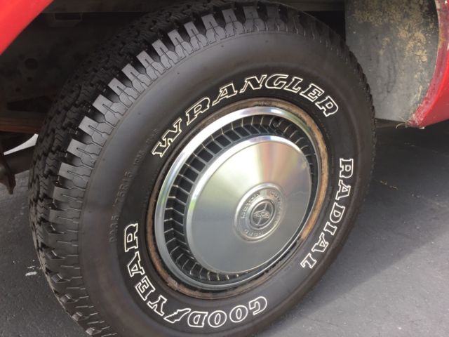 1978 Red and white Ford F-100 Standard Cab Pickup