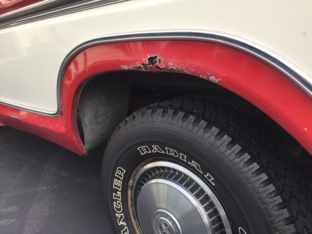 1978 Red and white Ford F-100 Standard Cab Pickup