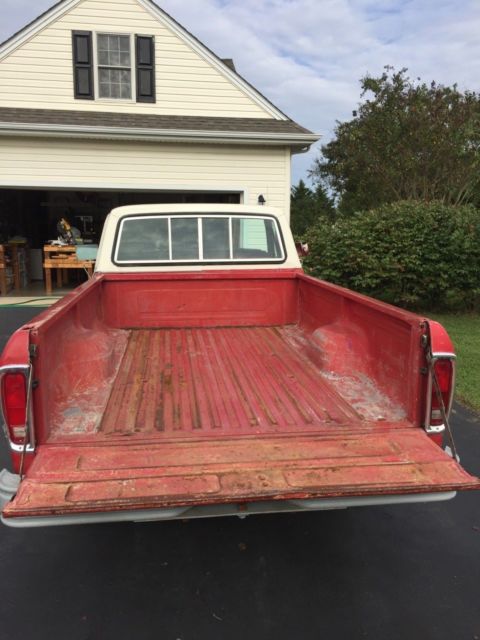 1978 Red and white Ford F-100 Standard Cab Pickup
