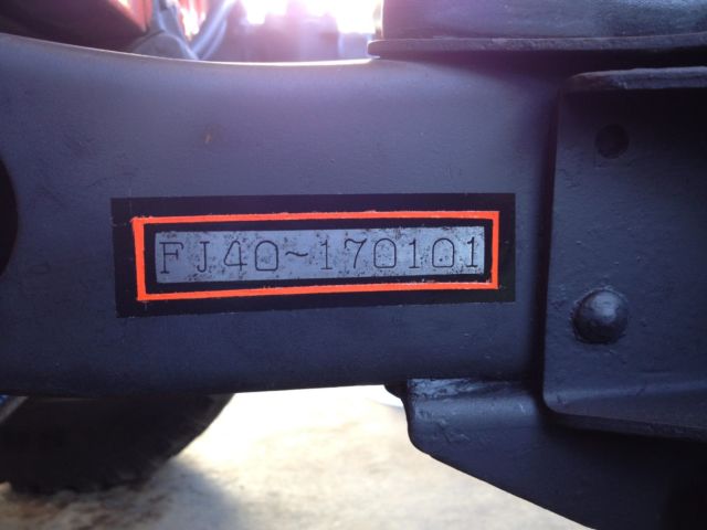 1975 Orange Toyota FJ Cruiser SUV