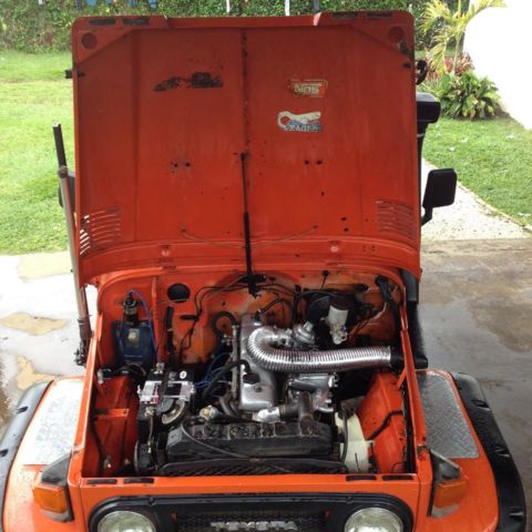 1975 Orange Toyota FJ Cruiser SUV