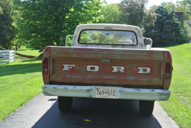1967 Red Ford F-100 Cab & Chassis