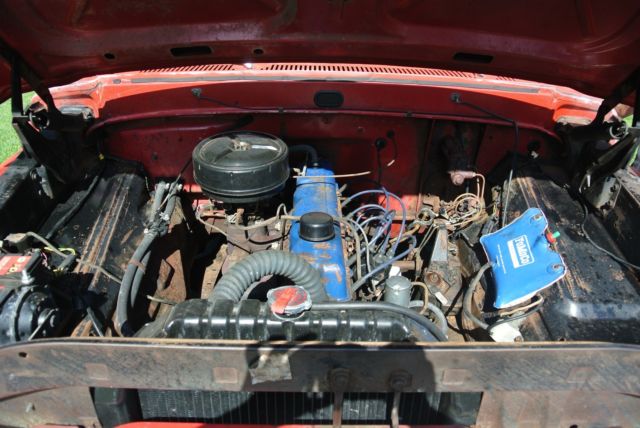 1967 Red Ford F-100 Cab & Chassis