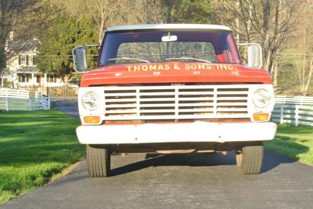 1967 Red Ford F-100 Cab & Chassis