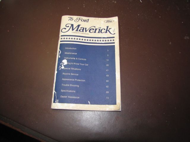 1976 Yellow Ford Maverick 4 DOOR SEDAN