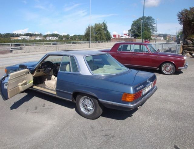1972 Blue Mercedes-Benz 350 SLC Coupe