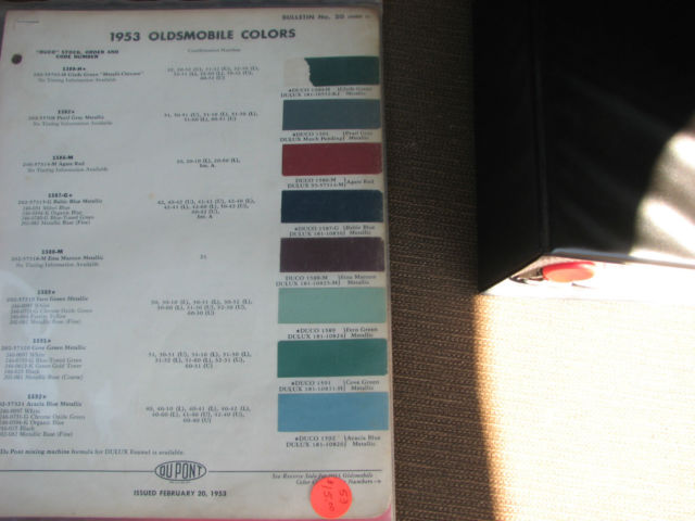 1953 Factory Cove Green Oldsmobile Eighty-Eight Deluxe Sedan