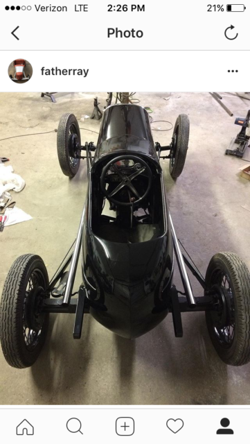 1938 Black Ford Single seat racecar Handmade