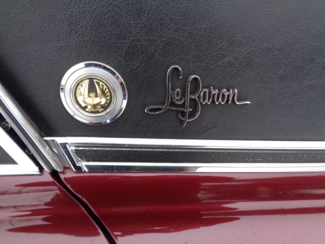 1968 Burgundy Chrysler Imperial Sedan