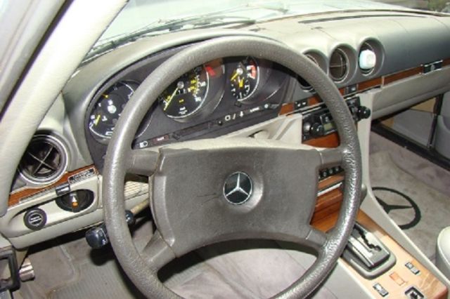 1983 silver/gray Mercedes-Benz SL-Class Convertible