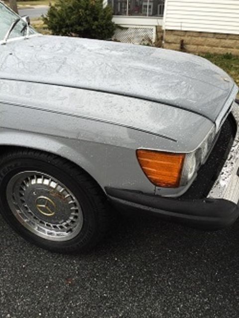 1983 silver/gray Mercedes-Benz SL-Class Convertible