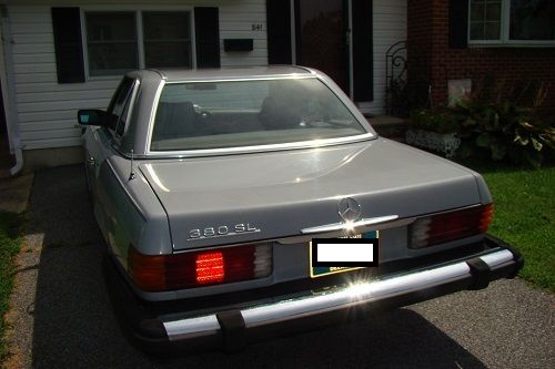 1983 silver/gray Mercedes-Benz SL-Class Convertible
