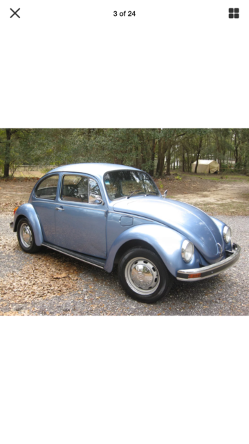 1972 Gray Volkswagen Beetle - Classic Hatchback