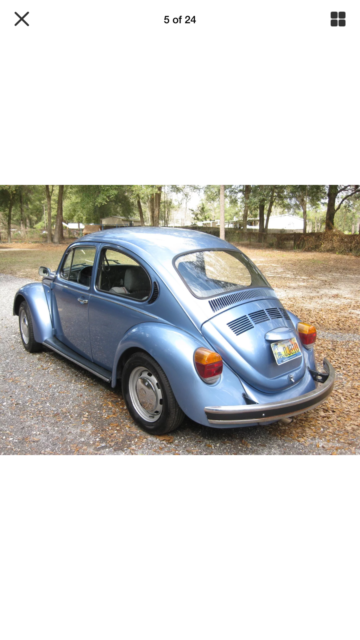 1972 Gray Volkswagen Beetle - Classic Hatchback