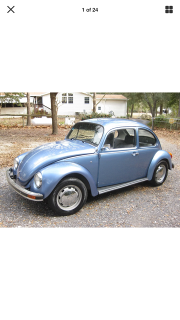 1972 Gray Volkswagen Beetle - Classic Hatchback